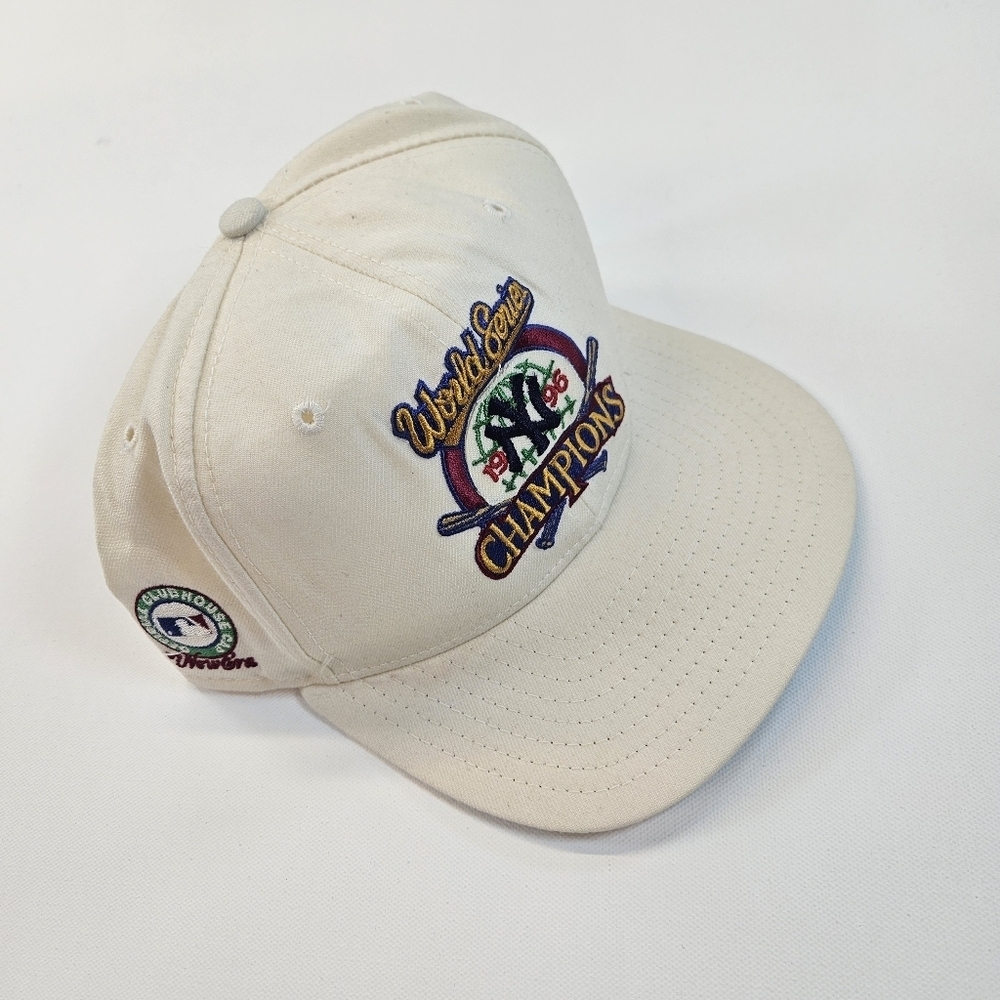 New York Yankees World Series Champions Cap 1996 New Era Snapback Hat EUC